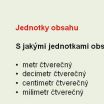 Převody jednotek obsahu 